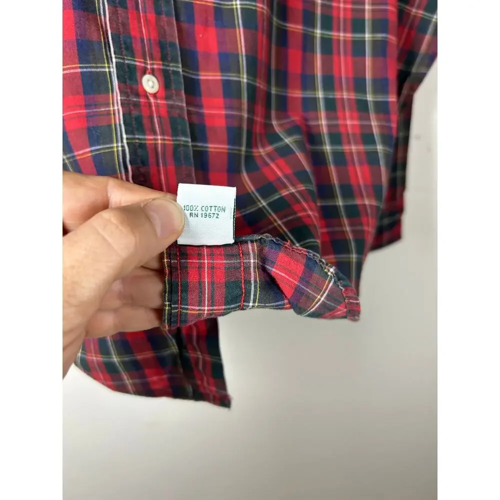 Lauren, Ralph Lauren plaid  boys junior button up shirt, Size 16  long sleeves